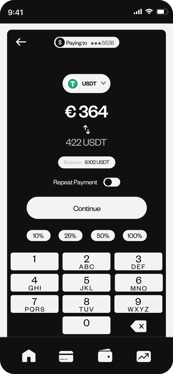 NeoBank mobile interface 5